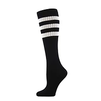 Socksmith - High Roller Stripe - Black/White - Active Knee High - Women's