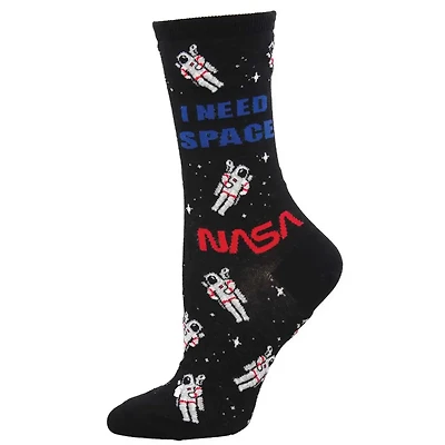 Socksmith - I Need Space - Black - Crew - Women's