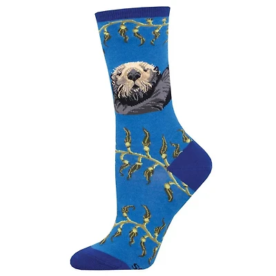 Socksmith - Sea Otter - Blue - Crew - Women's