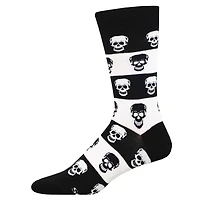 Socksmith - Skull - Black/White - Crew - Men's