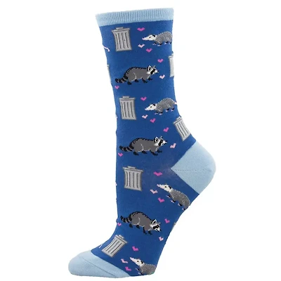 Socksmith - Trashy Love - Blue - Crew - Women's