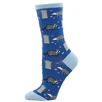 Socksmith - Trashy Love - Blue - Crew - Women's