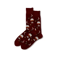 Hot Sox - Cognac and Cigars - Black - Crew - Men's