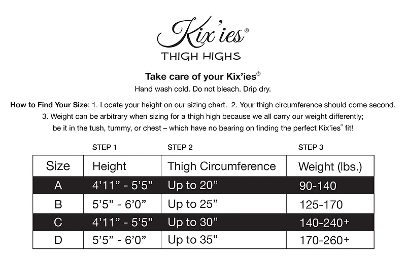 Kix'ies - Game Day Thigh High Orange/White