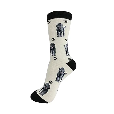 HAPPY TAILS - Labradoodle - Black on Tan - Crew - OSFM