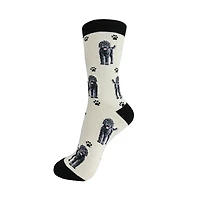 HAPPY TAILS - Labradoodle - Black on Tan - Crew - OSFM