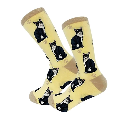 HAPPY TAILS - Black & White Cat - Crew - OSFM