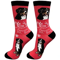 LIFE IS BETTER - Bernese Mountain Dog - Crew - OSFM
