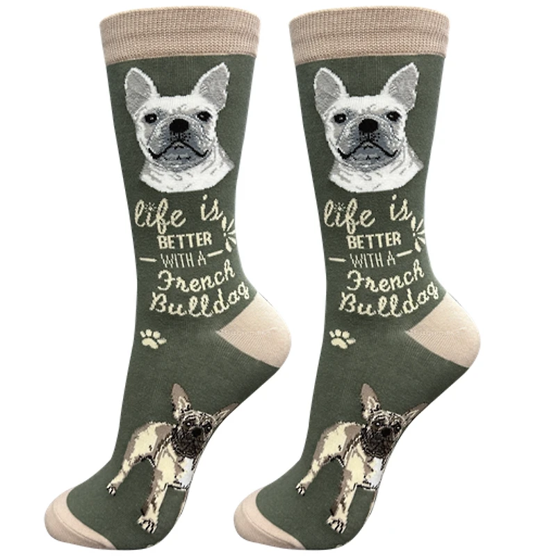 LIFE IS BETTER - French Bulldog - Crew - OSFM