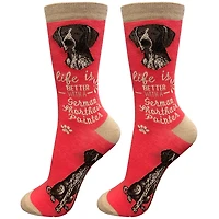 LIFE IS BETTER - German Shorthaired Pointer - Crew - OSFM