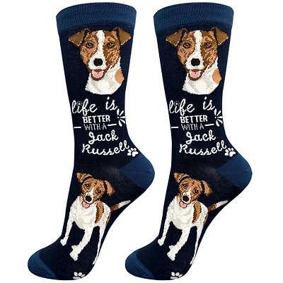 LIFE IS BETTER - Jack Russell - Crew - OSFM