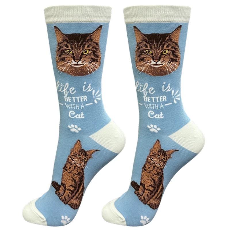 LIFE IS BETTER - Maine Coon - Crew - OSFM