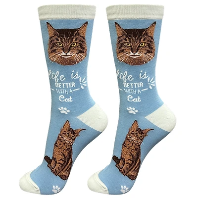 LIFE IS BETTER - Maine Coon - Crew - OSFM
