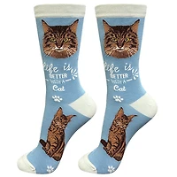 LIFE IS BETTER - Maine Coon - Crew - OSFM