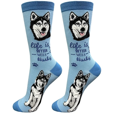 LIFE IS BETTER - Siberian Husky - Crew - OSFM