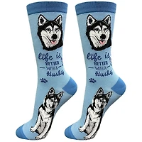 LIFE IS BETTER - Siberian Husky - Crew - OSFM