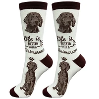 LIFE IS BETTER - Weimaraner - Crew - OSFM