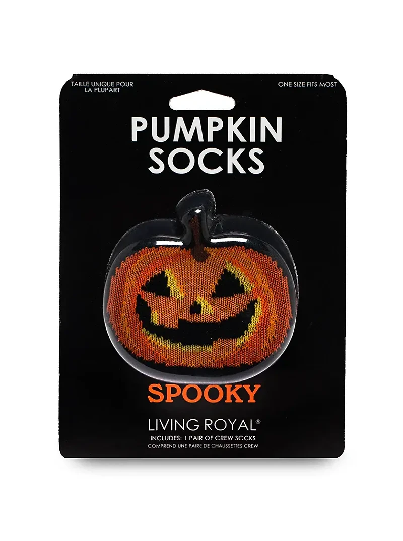 Living Royal - 3D Packaged - Pumpkin - Crew - OSFM
