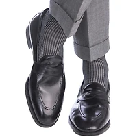 Dapper Classics - Black and Ash Grenadine - Cotton - Over The Calf