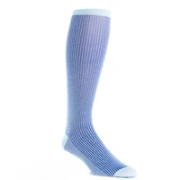 Dapper Classics - Sky Blue and Clematis Blue Grenadine - Cotton - Over The Calf