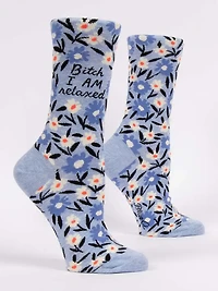Blue Q - Bitch I AM Relaxed - Crew - Women's