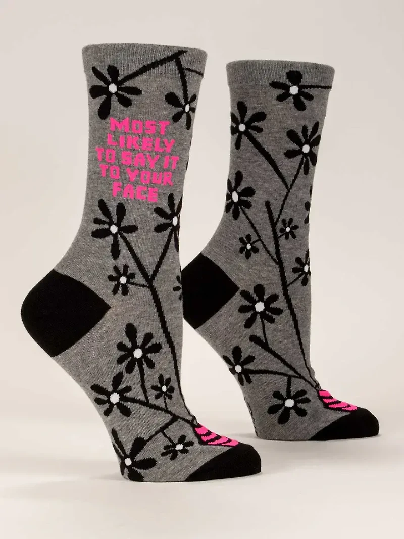 BLUE Q - Say It To Your Face - Crew - Women's