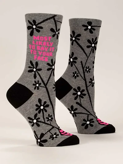 BLUE Q - Say It To Your Face - Crew - Women's