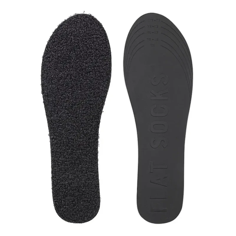 Flat Socks - Black Pile