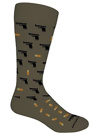 Brown Dog Hosiery - 2nd Amendment - Sage - Men's