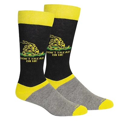 Brown Dog Hosiery - Don't Tread On Me - Black - Men's