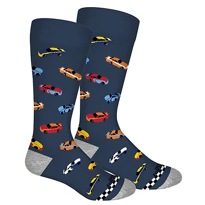 Brown Dog Hosiery - Do  It For Dale - Insignia Blue - Men's