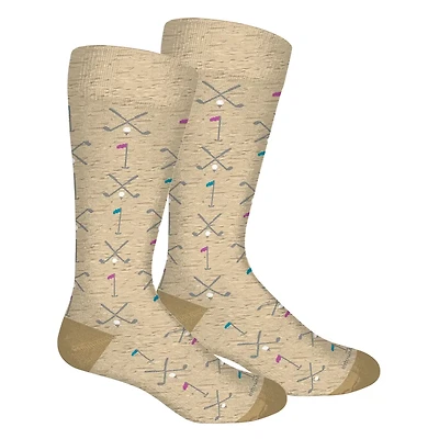 Brown Dog Hosiery - Club Neat - Oatmeal - Men's