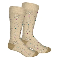 Brown Dog Hosiery - Club Neat - Oatmeal - Men's