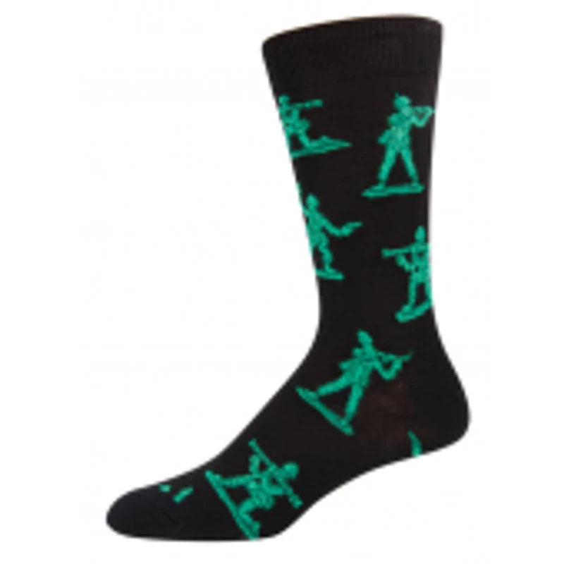 Socksmith - Army Men - Black - Crew - Men's