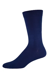 Socksmith - Bamboo - Solid - Navy - Crew - Men's