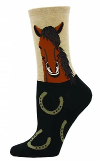 Socksmith - Horse Portrait - Hemp - Crew - Women's
