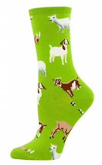 Socksmith - Silly Billy - Fern - Crew - Women's