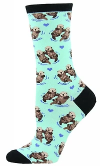 Socksmith - Significant Otter - Blue Chalk - Crew - Women's