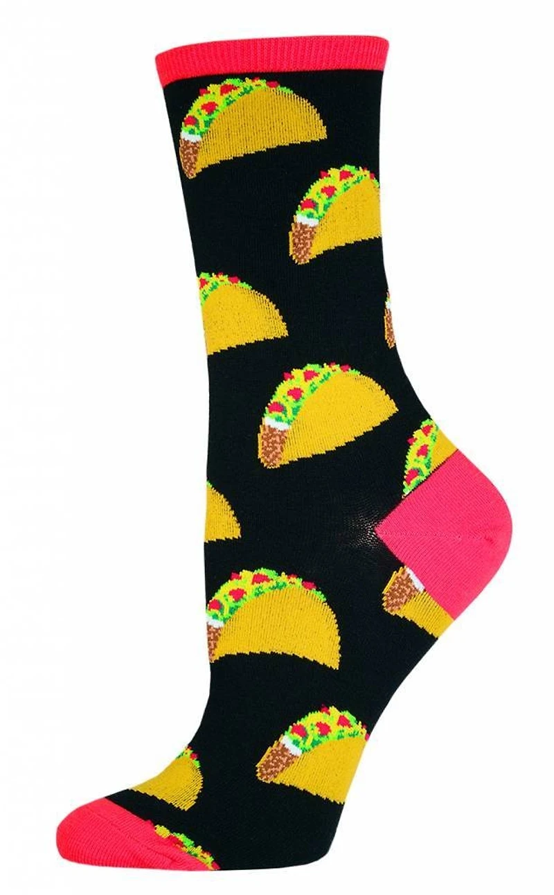 Socksmith - Tacos - Black - Crew - Women's