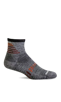 Sockwell - Moderate Compression Ascend II Quarter SW67M Grey Men's
