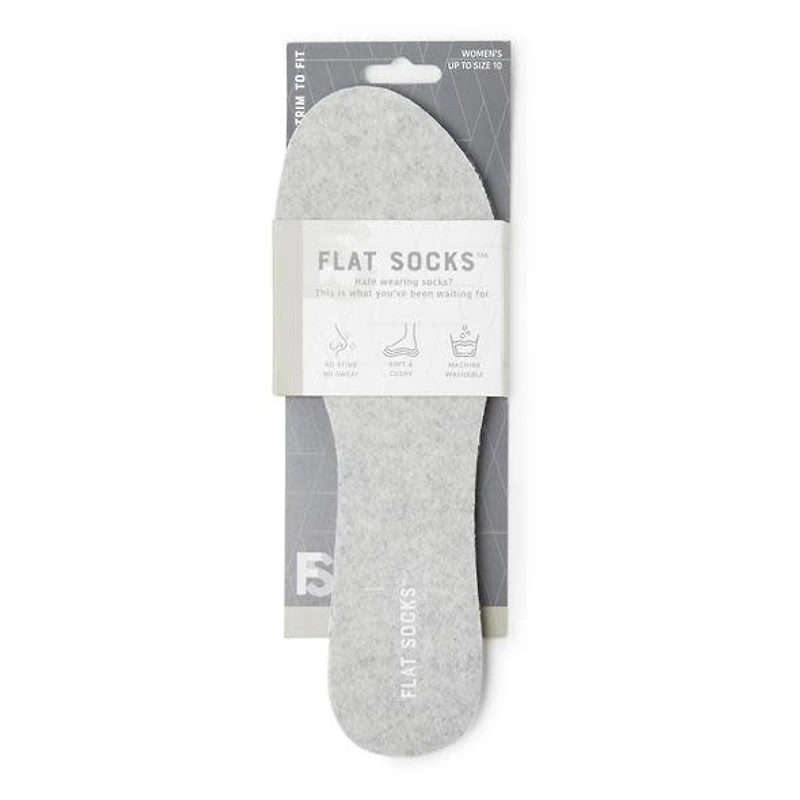 Flat Socks - Micro Wool Light Heather