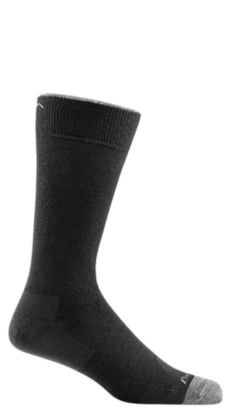 DARN TOUGH - Solid Lightweight Crew Black Men's