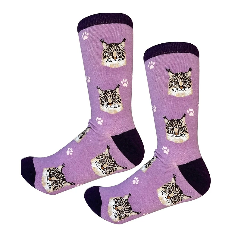 Sock Daddy - Maine Coon - Purple - Crew - Unisex