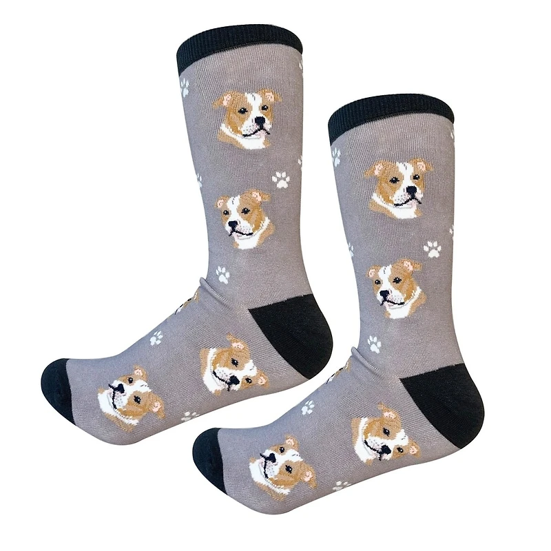 Sock Daddy- Pit Bull - Gray - Crew - Unisex