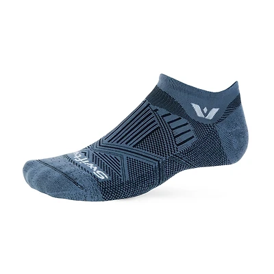 Swiftwick - Aspire No Show Geo Denim Blue