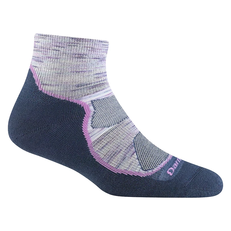 Darn Tough - Hiker Lightweight with Cushion Quarter Cosmic Purple Women's