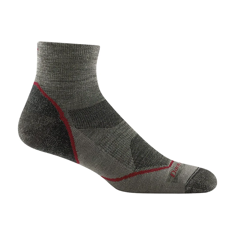 Darn Tough - Hiker Lightweight with Cushion Quarter Taupe Men's