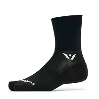 Swiftwick - Aspire Quarter Crew High Black