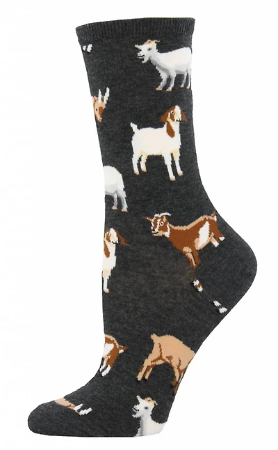 Socksmith - Silly Billy - Charcoal - Crew - Women's