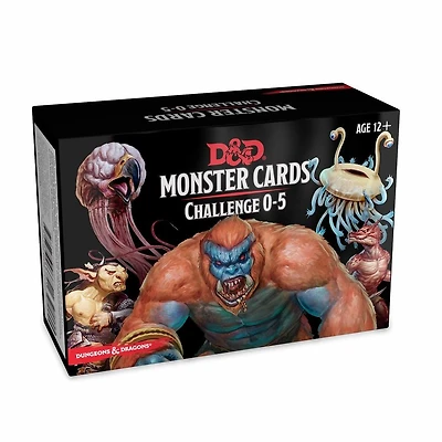 Dungeons & Dragons 5th edition - Monster Cards - Challenge 0-5 (Anglais)